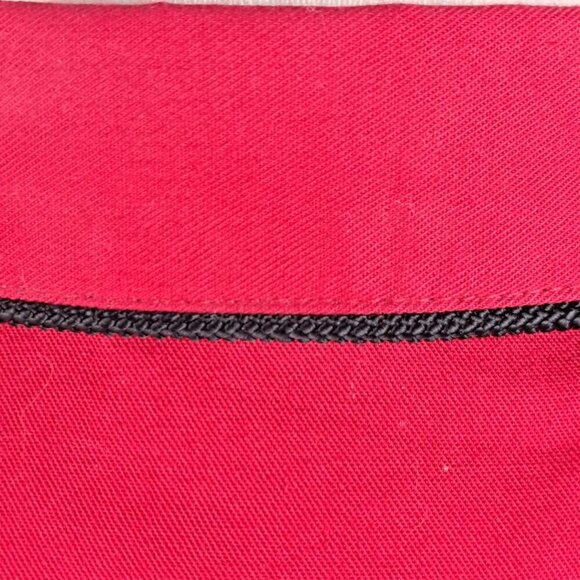 Vintage Panhandle Slim Size Medium Red Western Shirt Black Embroidery Snap Front - Picture 8 of 14